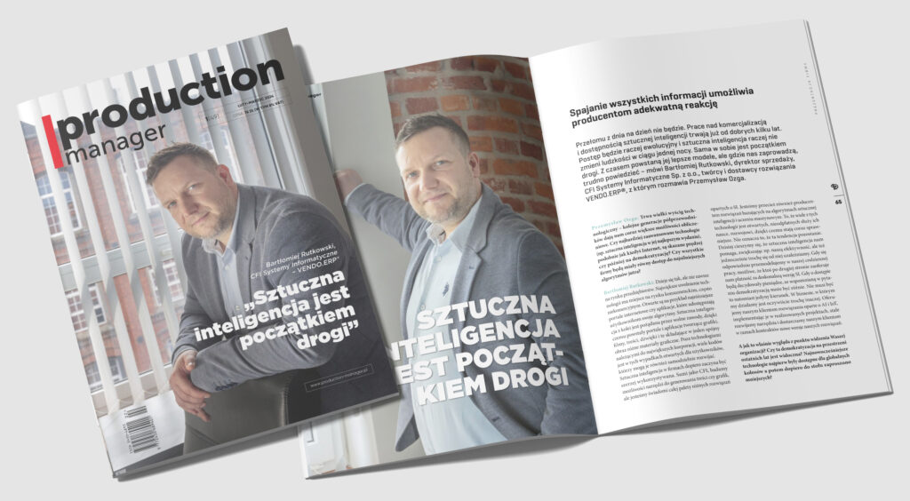 Sztuczna inteligencja jest początkiem drogi - wywiad w Production Manager