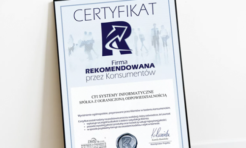 firma rekomendowana przez konsumemtów